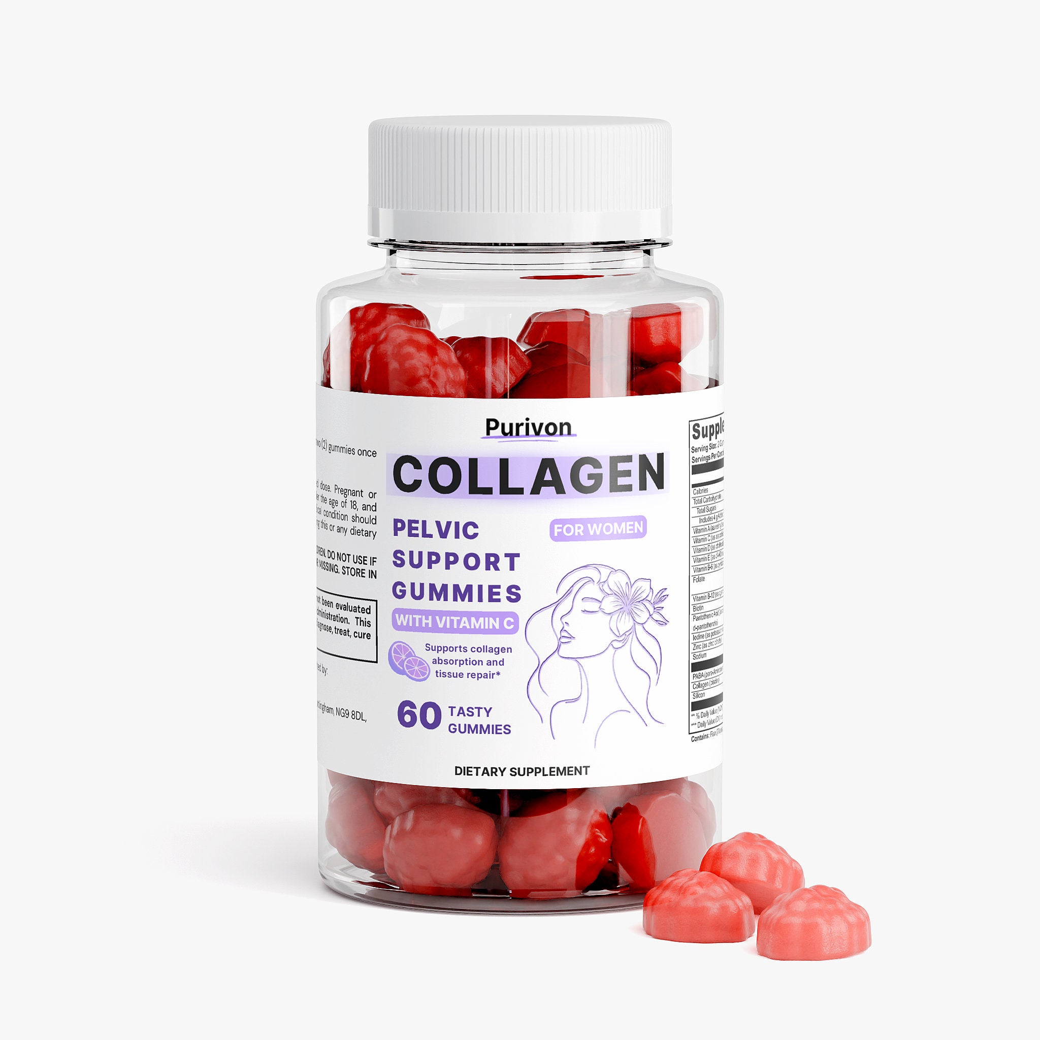 Pelvic Support Collagen Gummies - New